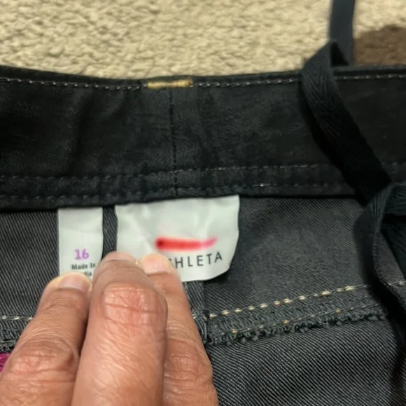 NWT Athleta Frontier jeans Blue Denim Plus size 16 - Picture 7 of 10